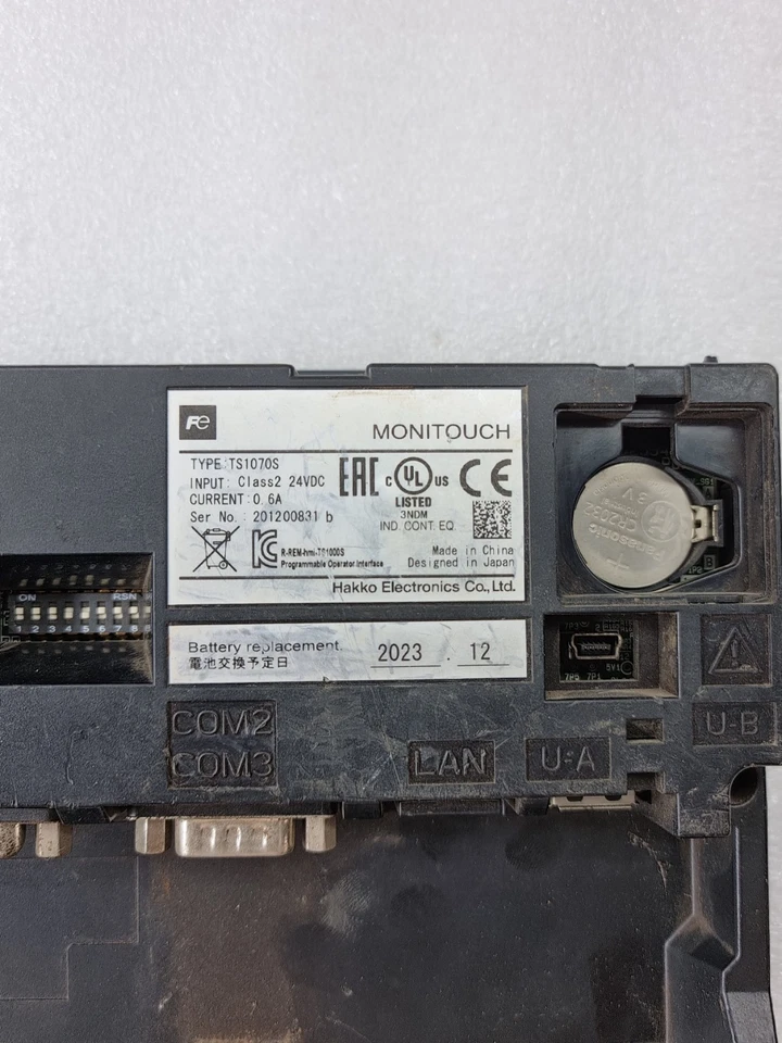 FUJI MONITOUCH TS1070S 24VDC HMI OPERATOR PANEL